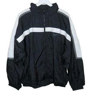 Vintage Reebok Black Nylon Windbreaker - Men's XL